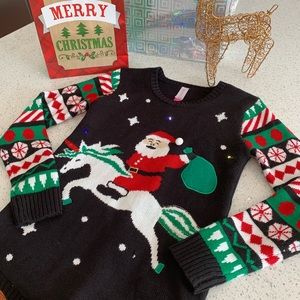 Ugly Christmas Sweater / Light Up Unicorn